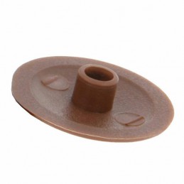 Zaślepka meblowa wciskana 17mm plastik brąz mod.20