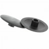 Zaślepka meblowa wciskana 17mm plastik czarna 10szt. mod.20