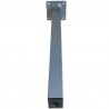 Noga 3-25x25x350 kwadrat srebrna