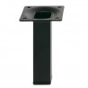 Noga meblowa stalowa wys. 400mm kwadrat 25x25mm czarna mod.3
