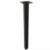Noga meblowa stalowa wys. 600mm kwadrat 25x25mm czarna mod.3
