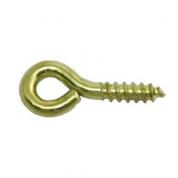 Haczyk wkręcany 2x16mm oczko 4mm mosiądzowany 26szt.