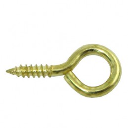Haczyk wkręcany 2x20mm oczko 6mm mosiądzowany 26szt.