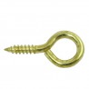 Haczyk wkręcany 2x20mm oczko 6mm mosiądzowany 26szt.