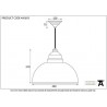 Lampa loftowa Harborne 40cm czarna miedź młotkowana