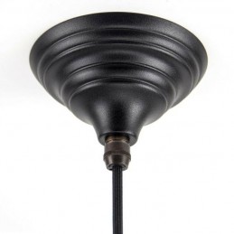 Lampa loftowa Harborne 40cm czarna miedź młotkowana