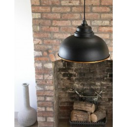 Lampa loftowa Harborne 40cm czarna miedź młotkowana