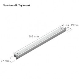 Nawiewnik 389mm biały 4800EA mod.Trykvent 389