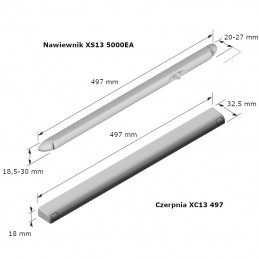 Nawiewnika SX13 + czerpnia XC13 montowany na klips 5000EA biały komplet