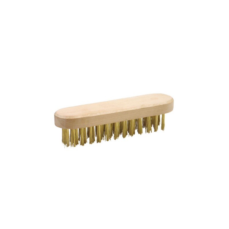 Drewniana szczotka druciana bez rączki 5x30mm mod.31100
