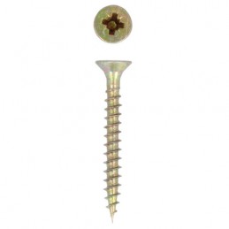 Wkręty 2,5x16mm żółty ocynk łeb stożkowy PZ 32szt.