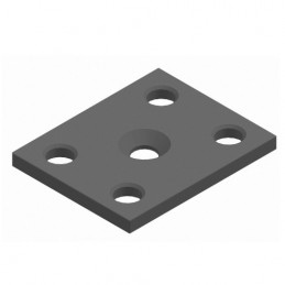 Podkładka zawiasu okiennicy 90x25mm czarna mod.3040
