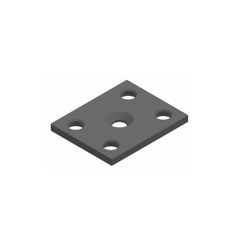 Podkładka zawiasu okiennicy 90x25mm czarna mod.3040