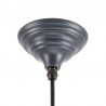 Lampa Hockley 51cm szara / miedziane młotkowane wnętrze