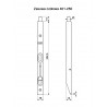 Zasuwa czołowa kantrygiel 250mm brąz mod.401 AGB