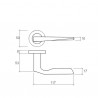 Klamka Lyra RM090 120mm brązowa
