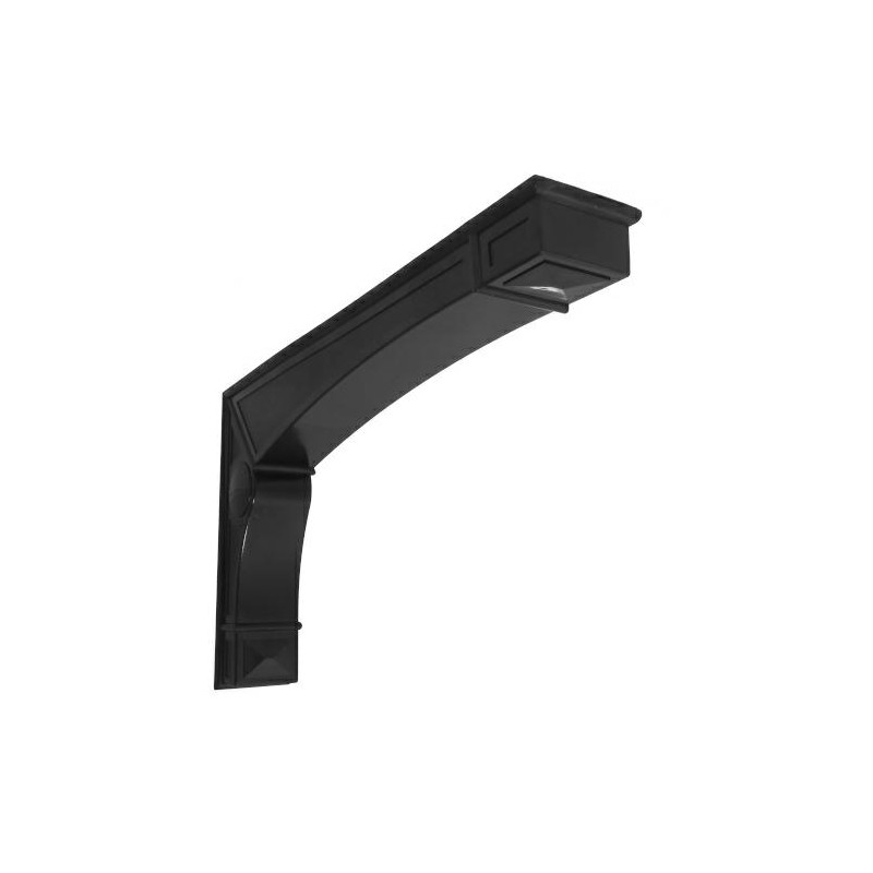 Wspornik półki czarny 142x240mm mod. DEA 24