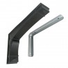 Wspornik półki czarny 142x240mm mod. DEA 24