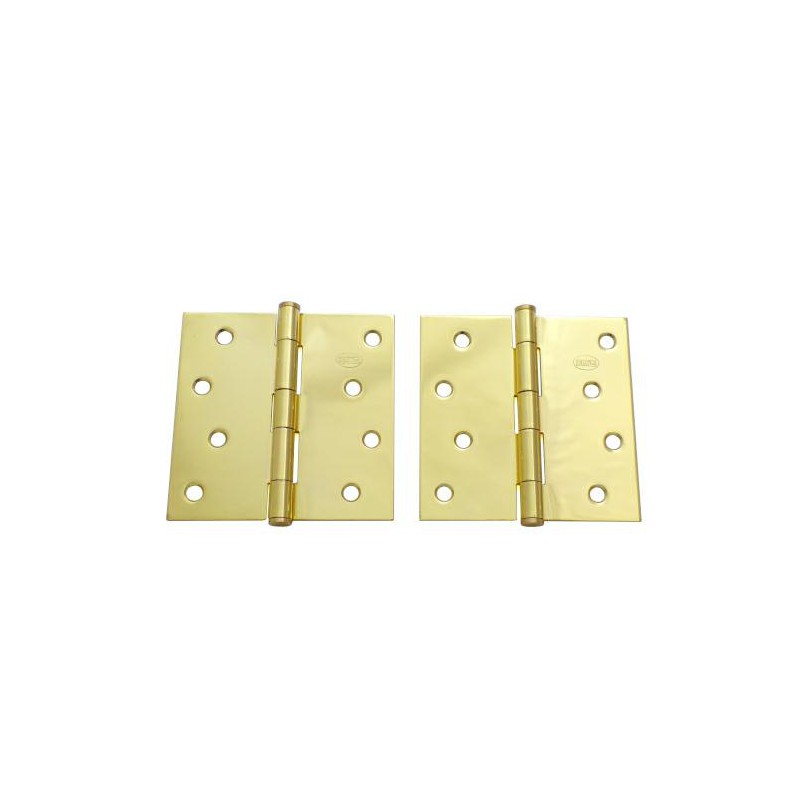 Zawias do drzwi 101,6x101,6mm stal złoty połysk splatany 2szt. mod.1010