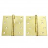 Zawias do drzwi 101,6x101,6mm stal złoty połysk splatany 2szt. mod.1010