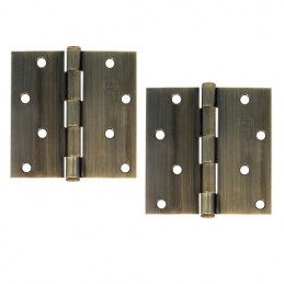 Zawias do drzwi 101,6x101,6mm stal złoto antyczne splatany 2szt. mod.1010