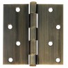Zawias do drzwi 101,6x101,6mm stal złoto antyczne splatany 2szt. mod.1010