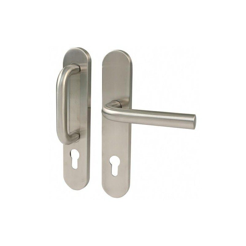 Klamko-pochwyt na wkładkę 85 INOX lewy mod.4PXB85 10PX