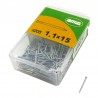 Gwoździe do betonu 1,1x15mm płaski łeb żelazny cynkowane 205 sztuk