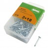 Gwoździe 2x18 mm stalowe cynkowane 70 sztuk