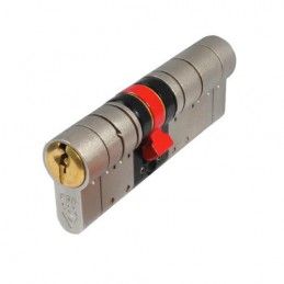 Wkładka drzwiowa 90mm 40/50 nikiel mat mod. BS 3S Fortress DC