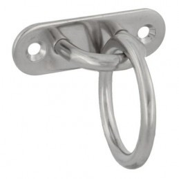 Ucho pokładowe owalne 80x26mm z pierścieniem 45mm mod. 30167