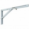 Wspornik półki składany stalowy biały 200x400mm mod. OCTOPUS