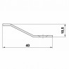 Listwa łączeniowa progowa 40x720mm mahoń przykręcana mod.2