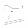 Listwa łączeniowa progowa 40x985mm mahoń przykręcana mod.2