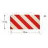 Pianka ochronna do garażu 50x24cm czerwono-biała mod.88