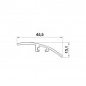 Listwa Łączeniowa Progowa 40,5x720mm złota mod.6
