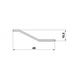 Listwa progowa 4-40x720mm dąb OUTLET