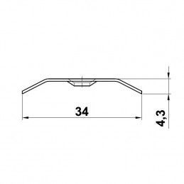 Listwa łączeniowa 10-34x985 INOX