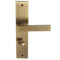 Klamka CUT do WC długi szyld 72mm brąz satyna 164/210