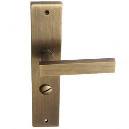 Klamka CUT do WC długi szyld 72mm brąz satyna 164/210