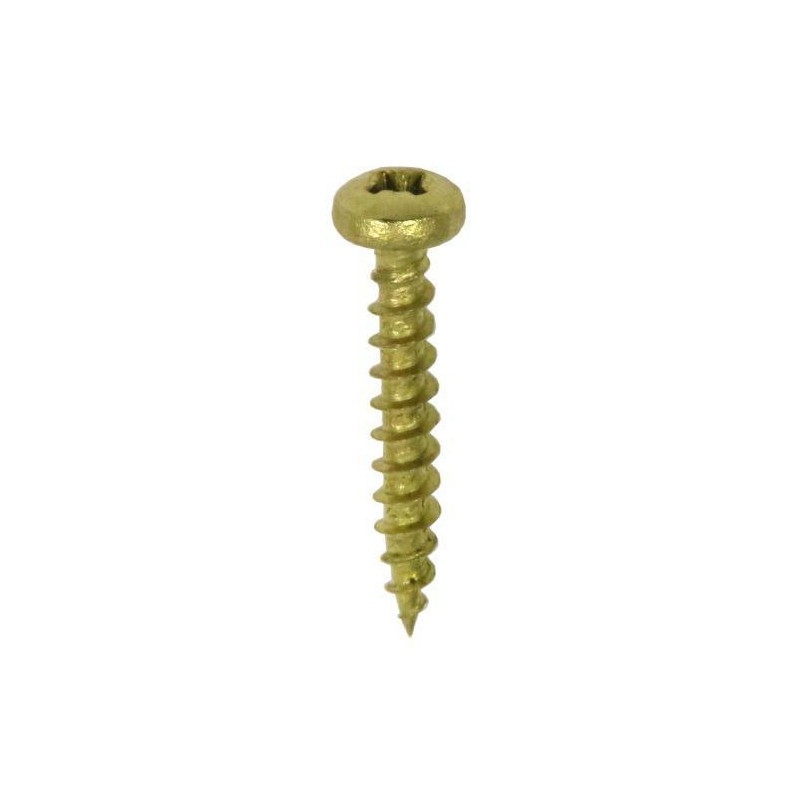 Wkręty mosiądzowane 3x20mm łeb walcowy PZ 22szt.