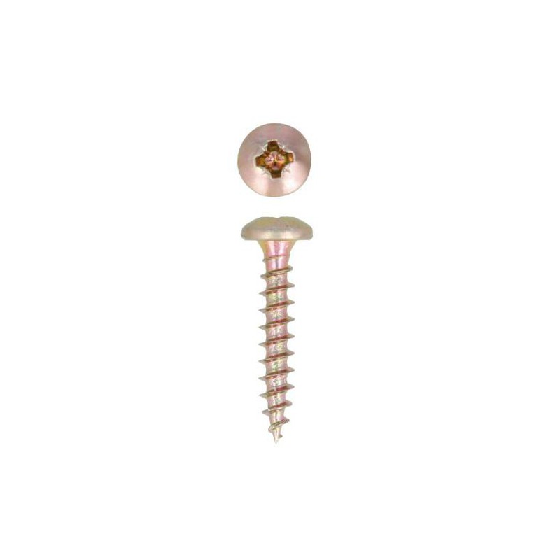 Wkręt 4,5x25mm żółty ocynk łeb walcowy PZ 16szt.