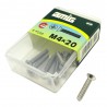 Śruba M4x20mm z łbem płaskim DIN965 inox 9 szt.
