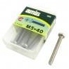 Śruba M5x40mm inox łeb walcowy PH DIN7985 5szt.