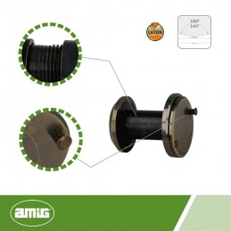 Wizjer do drzwi 25-42mm fi.14 złoto antyczne mod. 2