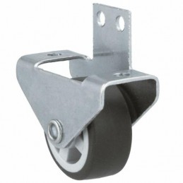 Kółko gumowe 30mm stała płytka boczne mocowanie 45kg mod.1306