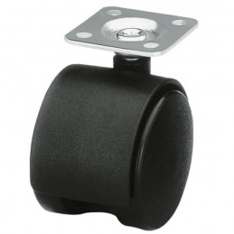 Kółko nylonowe 60mm obrotowa płytka czarne mod.1500