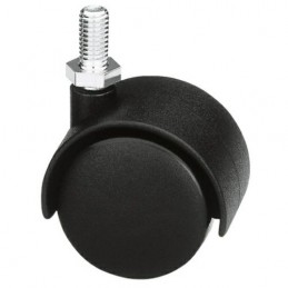 Kółko nylonowe wkręcane 50mm gwint M10 czarne mod. 1501