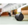 Kółko nylonowe wkręcane 50mm gwint M10 czarne mod. 1501
