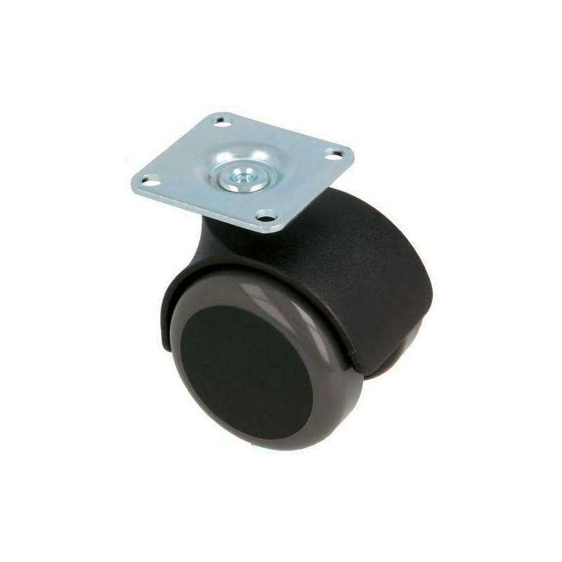 Kółko z poliuretanu 50mm skrętna płytka 50kg mod. 1506